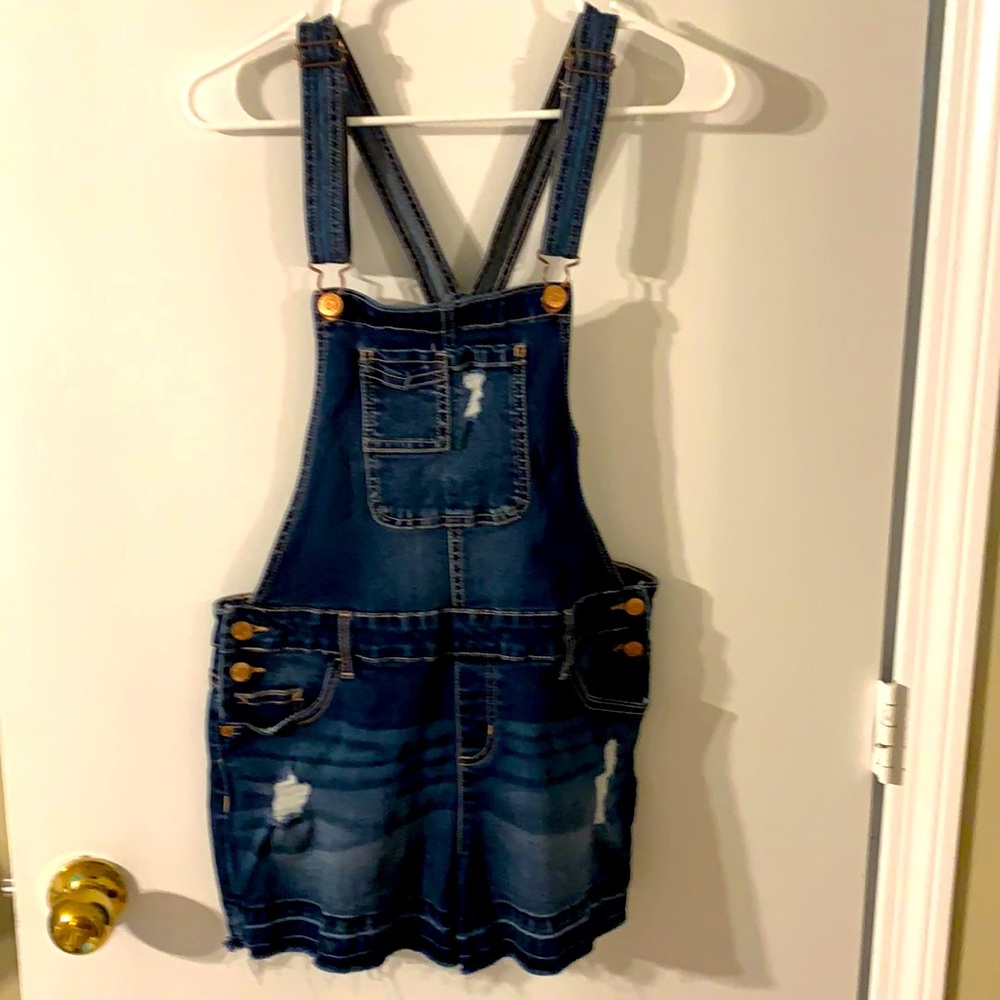 Girls Justice jean overalls, size 20